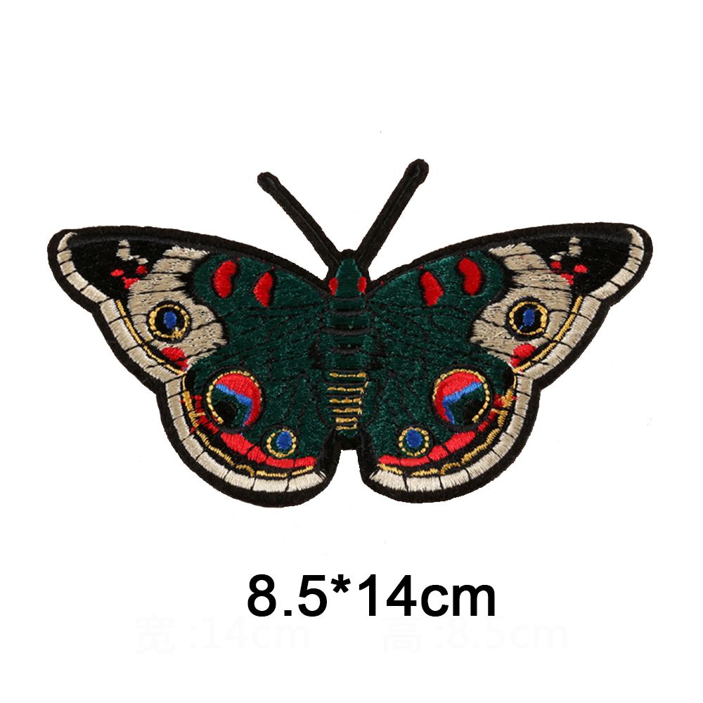 BETTERFORM Individuality Butterfly Flowers DIY Embroidery Patches Clothes  Stickers Appliques Clothing Badges